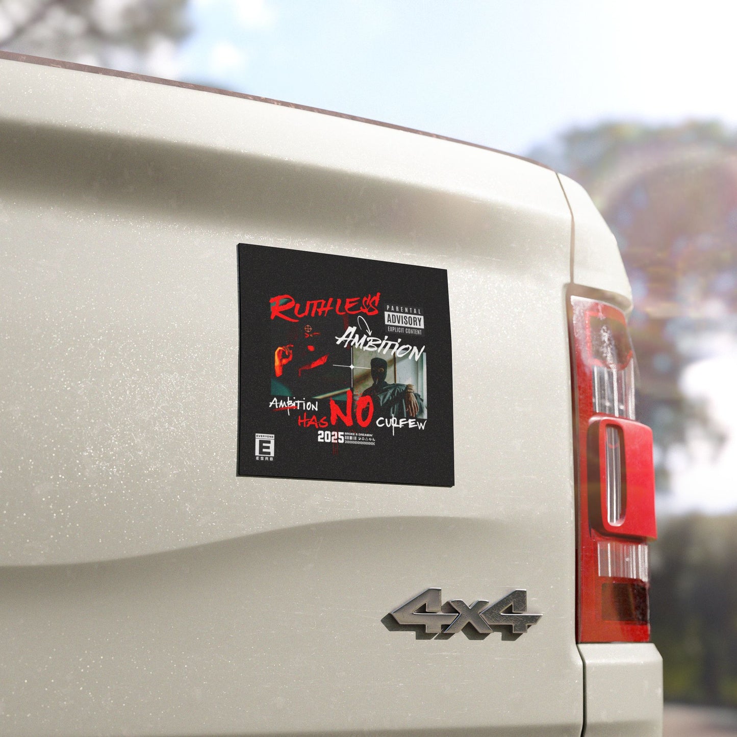 "Ruthless Ambition” Car Magnet - Broke & Dreamin' Magnets