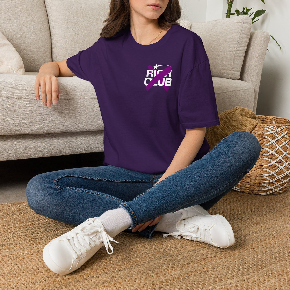 "Rich Club" Purple Logo Unisex T-Shirt - Broke & Dreamin' T-Shirts