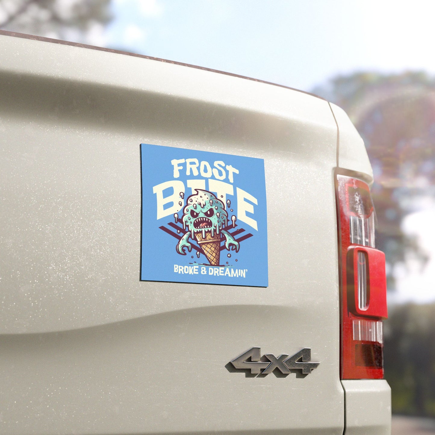 "Frost Bite” Car Magnet - Broke & Dreamin' Magnets