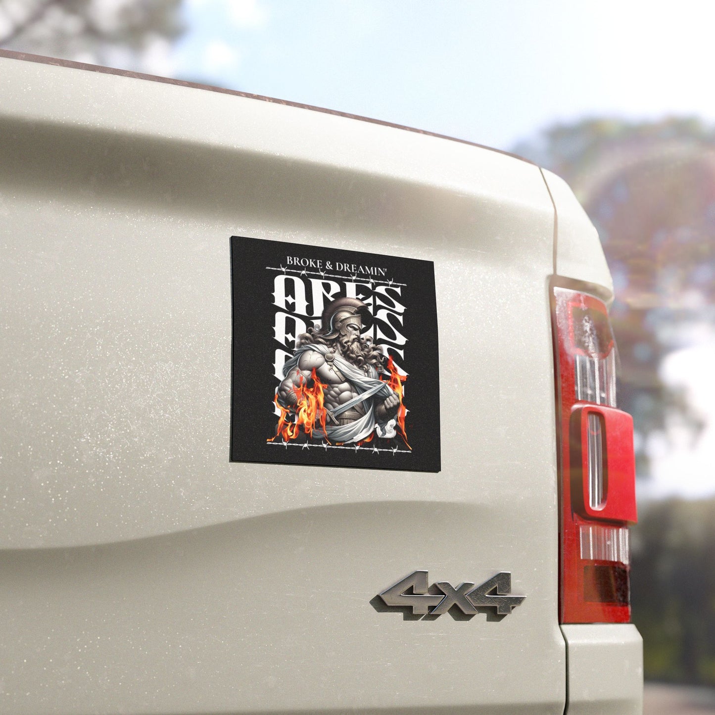 "Ares” Car Magnet - Broke & Dreamin' Magnets