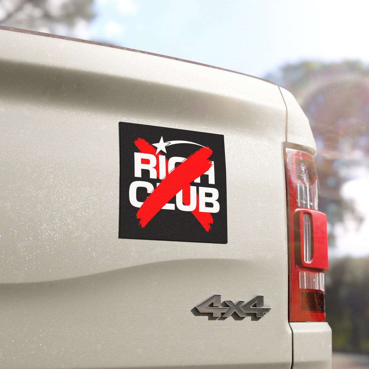 "Rich Club” Red Logo Car Magnet - Broke & Dreamin' Magnets