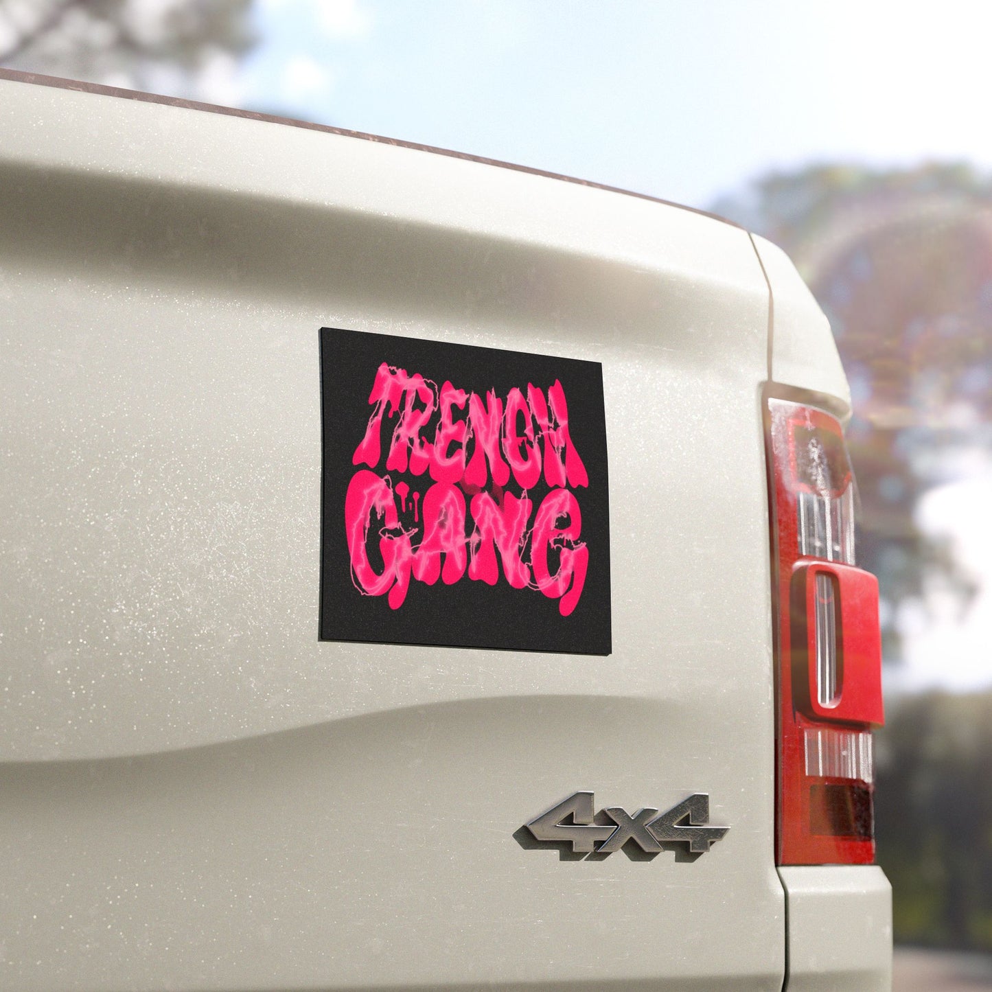 "Trench Gang Pink” Car Magnet - Broke & Dreamin' Magnets