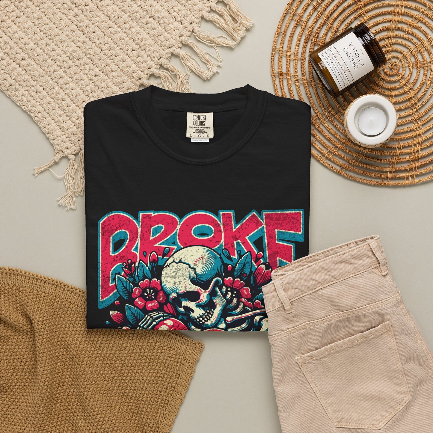 "Broken Love” Skateboarder Unisex T-Shirt - Broke & Dreamin' T-Shirts