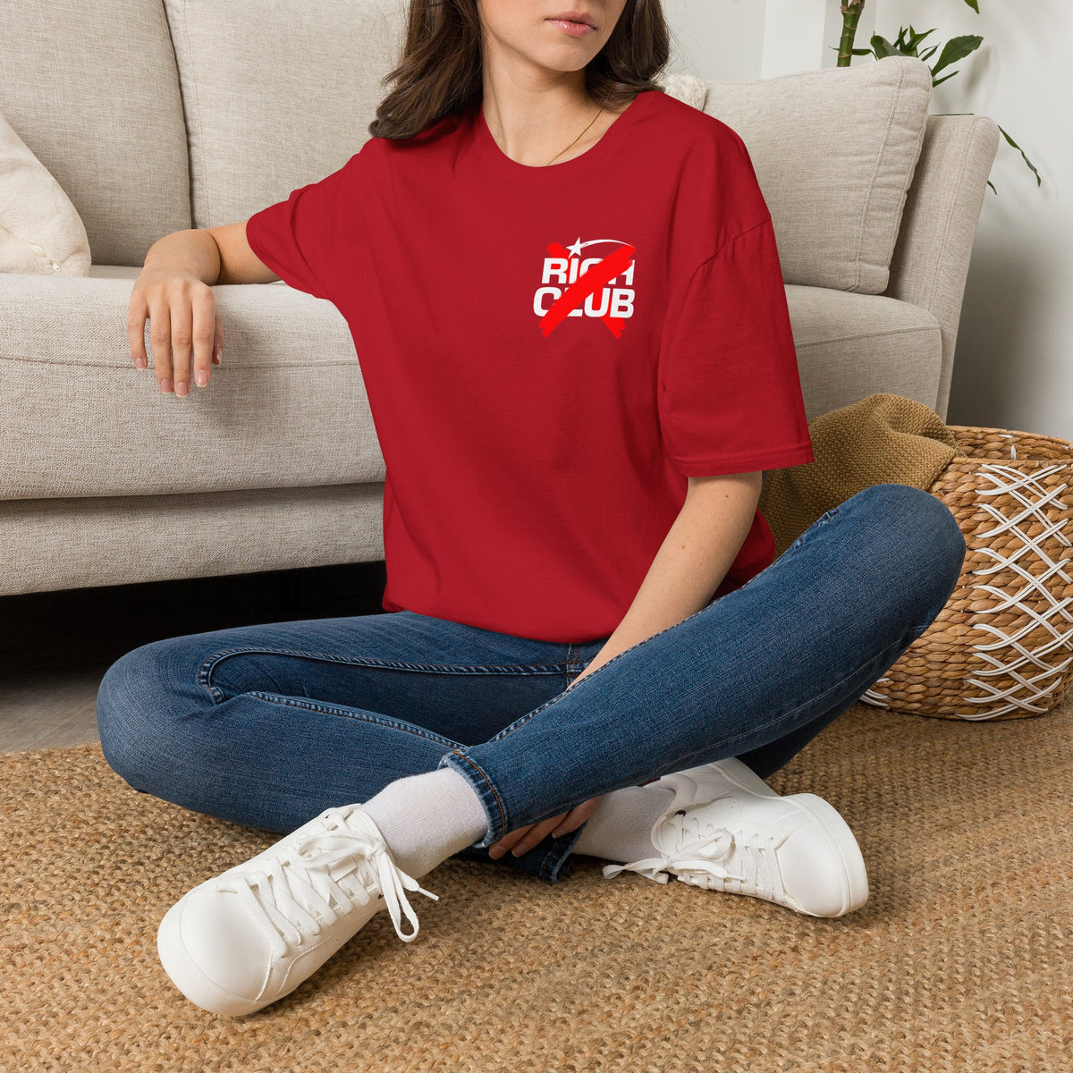 "Rich Club" Red Logo Unisex T-Shirt - Broke & Dreamin' T-Shirts