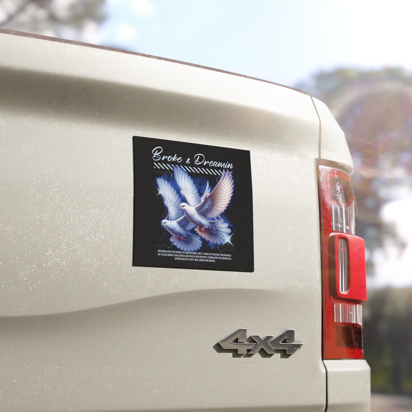 "Doves” Car Magnet - Broke & Dreamin' Magnets
