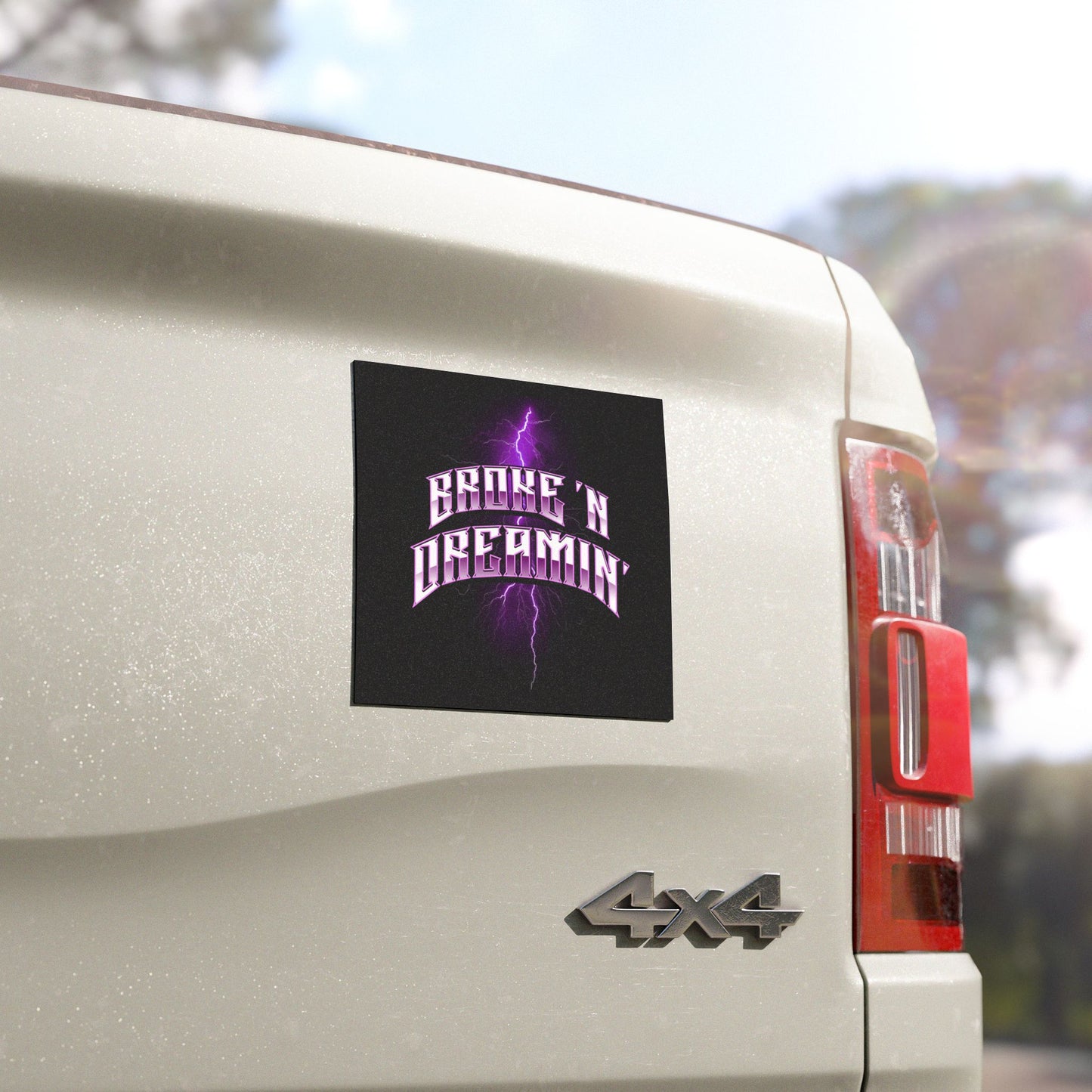 “Lightning” Car Magnet - Broke & Dreamin' Magnets