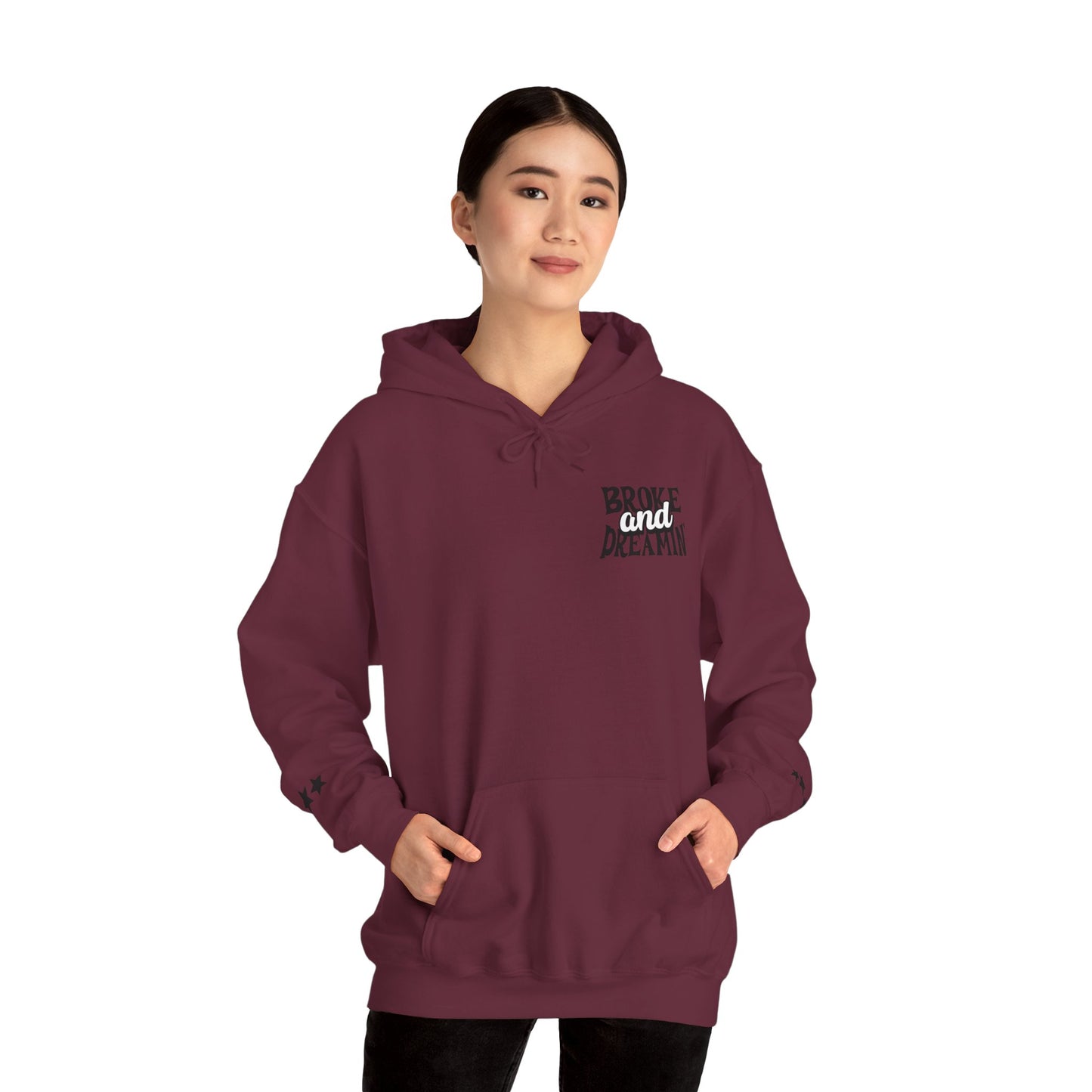 "Jesus x 618AMG" Unisex College Hoodie - Broke & Dreamin' Hoodies