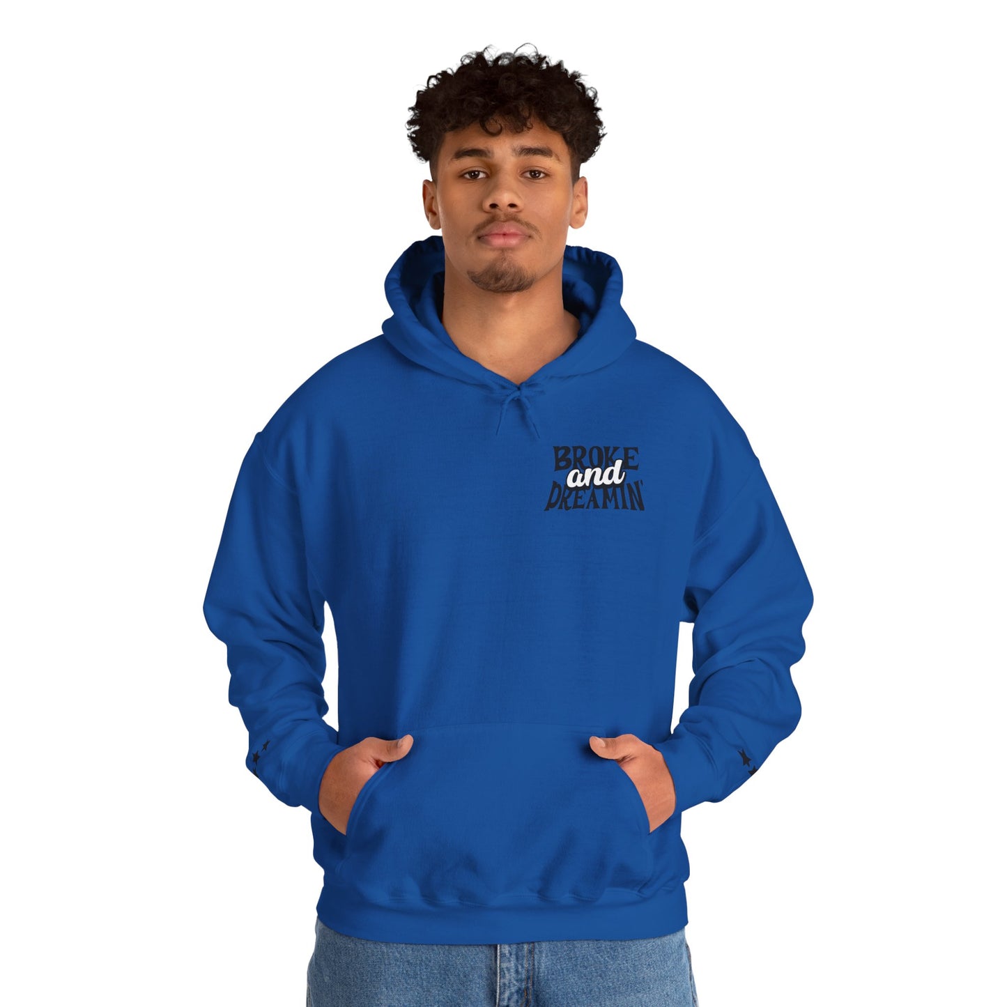 "Jesus x 618AMG" Unisex College Hoodie - Broke & Dreamin' Hoodies