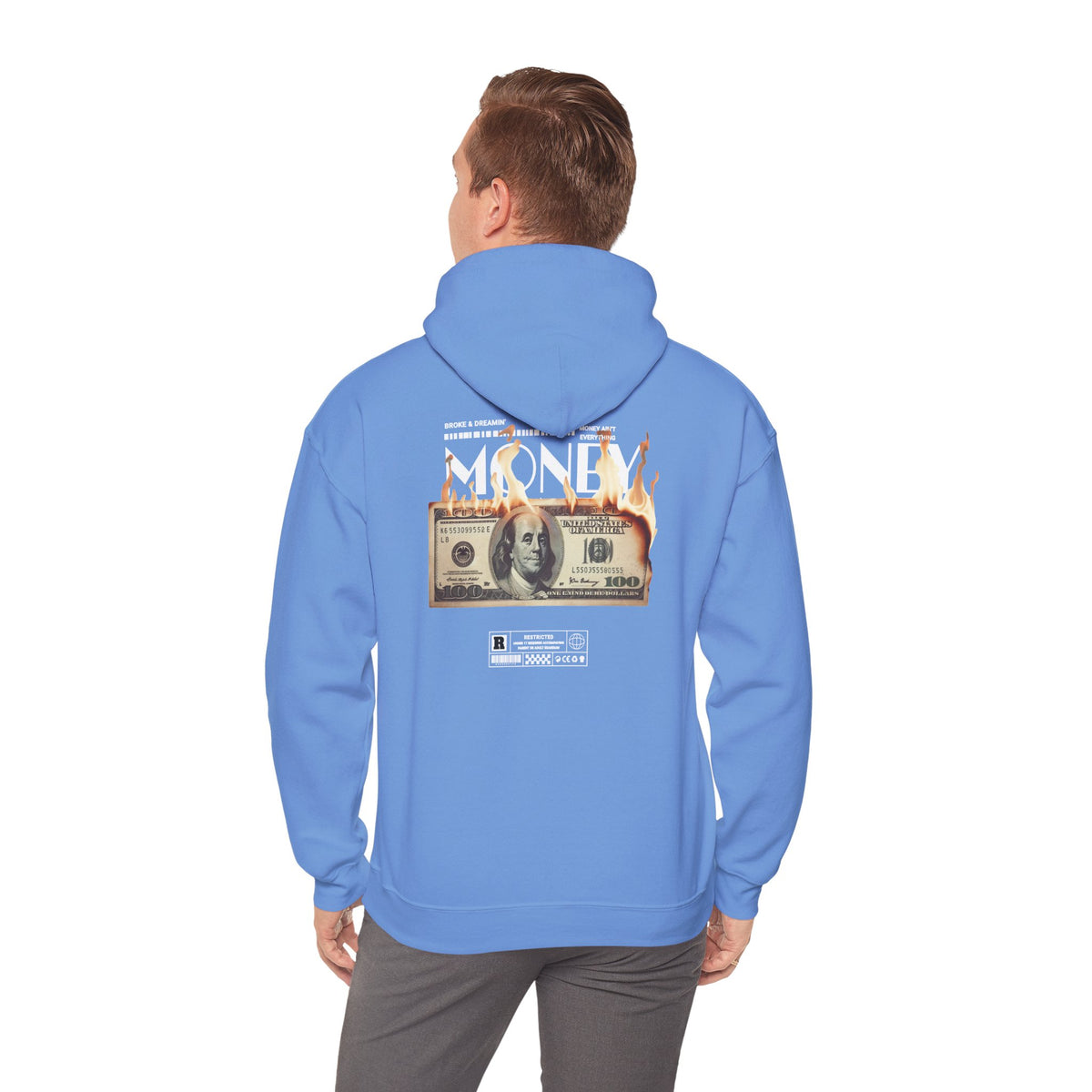 "Money Ain't Everything" Unisex College Hoodie - Broke & Dreamin' Hoodies