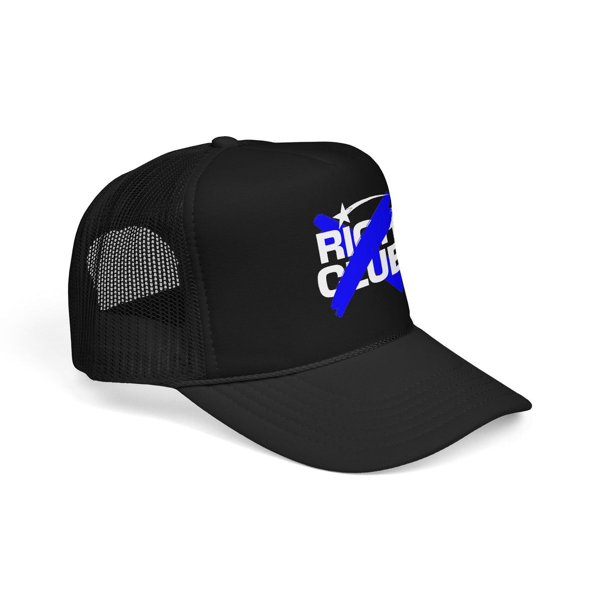"Rich Club" Blue Logo Unisex Foam Trucker Hat - Broke and Dreamin' Hats