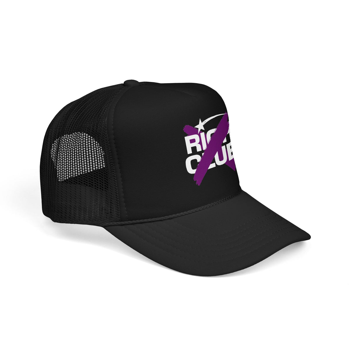 "Rich Club" Purple Logo Unisex Foam Trucker Hat - Broke and Dreamin' Hats