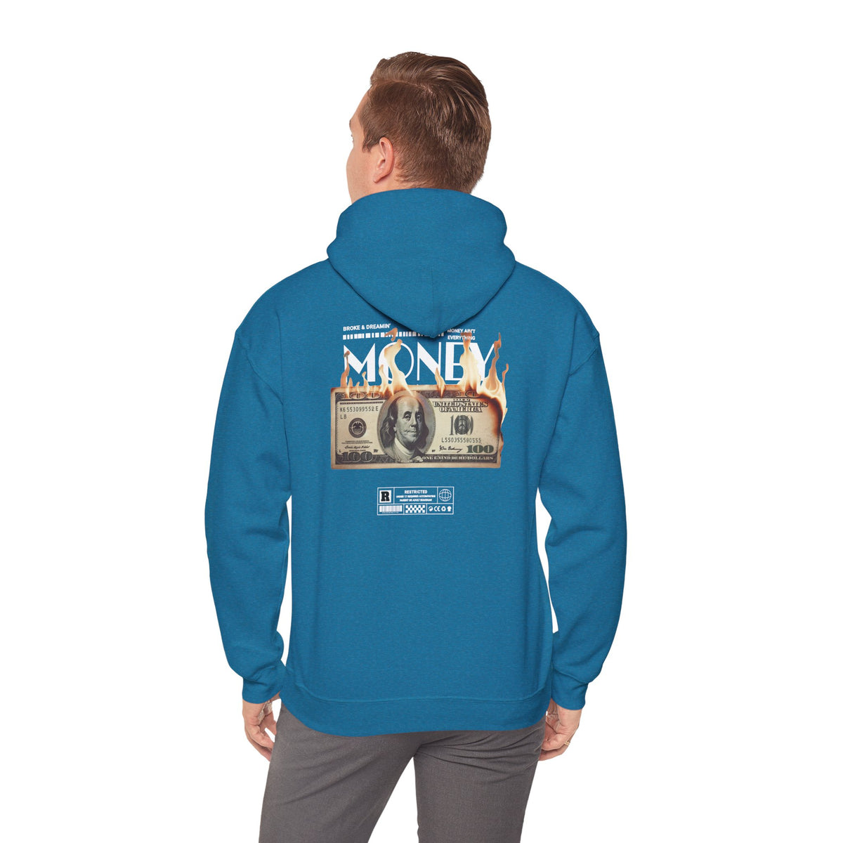 "Money Ain't Everything" Unisex College Hoodie - Broke & Dreamin' Hoodies