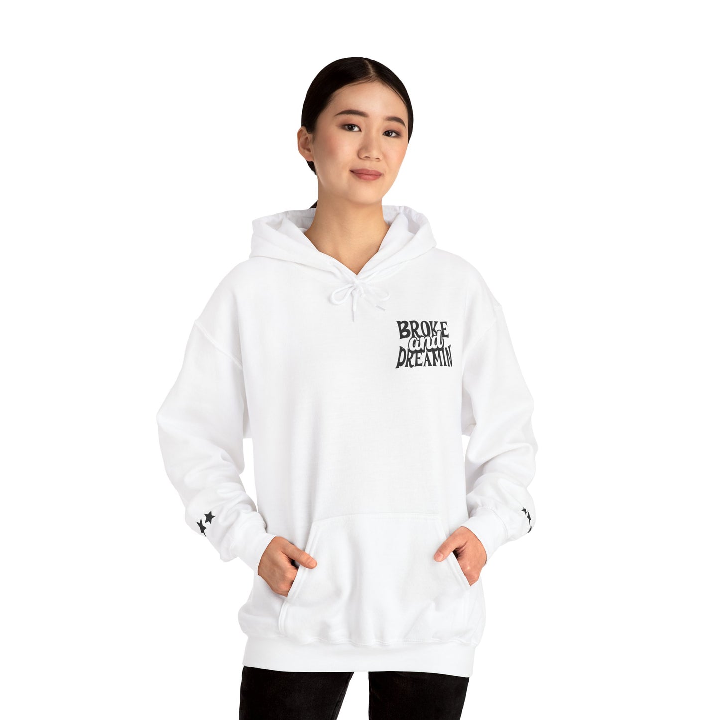 "618AMG x TGM" Unisex College Hoodie - Broke & Dreamin' Hoodies