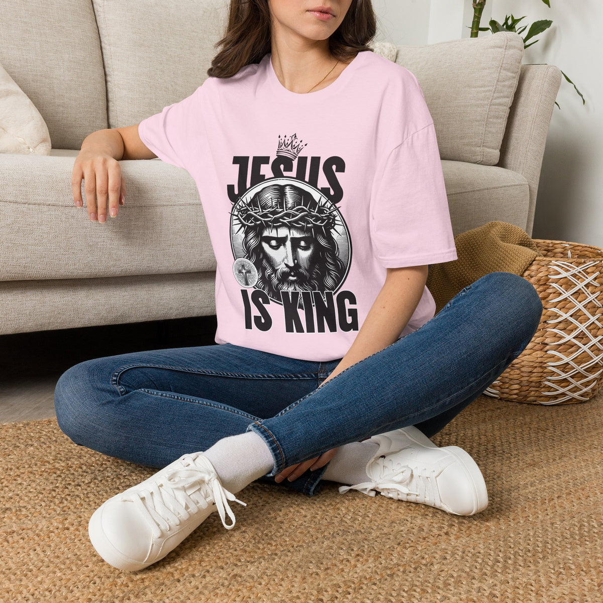 "Jesus Is King” Unisex T-Shirt - Broke & Dreamin' T-Shirts