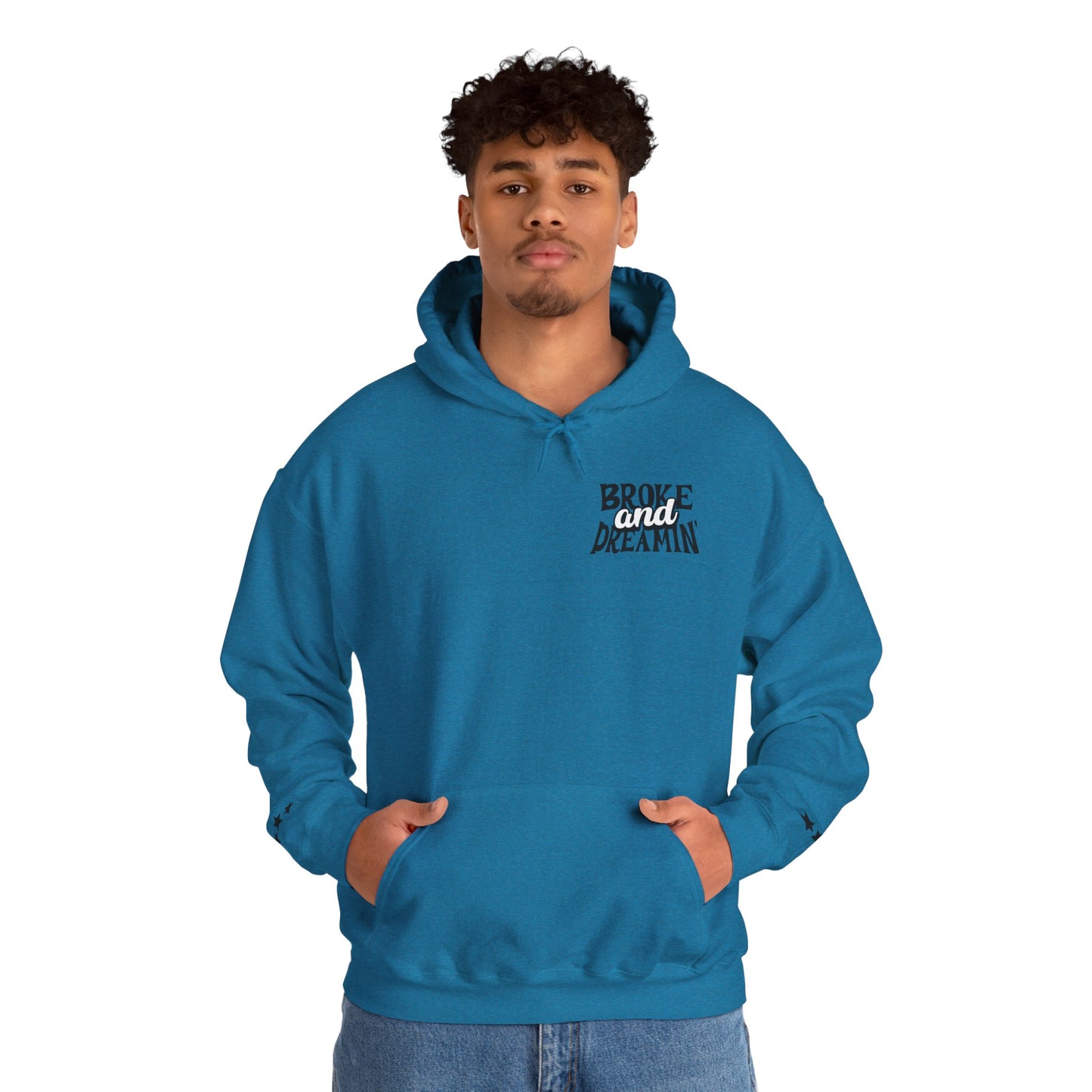 "618AMG x TGM" Unisex College Hoodie - Broke & Dreamin' Hoodies