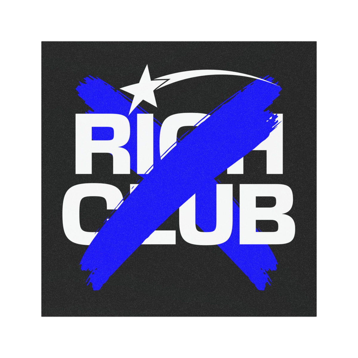 "Rich Club” Blue Logo Car Magnet - Broke & Dreamin' Magnets