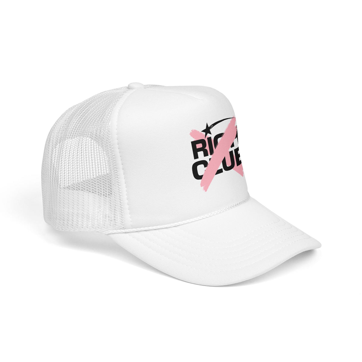 "Rich Club" Pink Logo Unisex Foam Trucker Hat - Broke and Dreamin' Hats