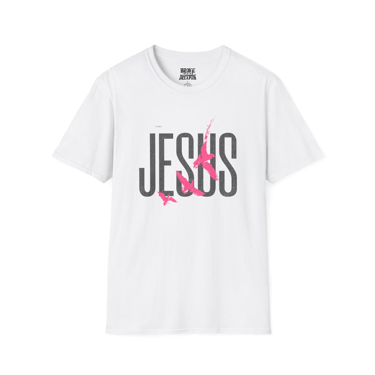 "Jesus Pink Logo” Unisex T-Shirt - Broke & Dreamin' T-Shirts