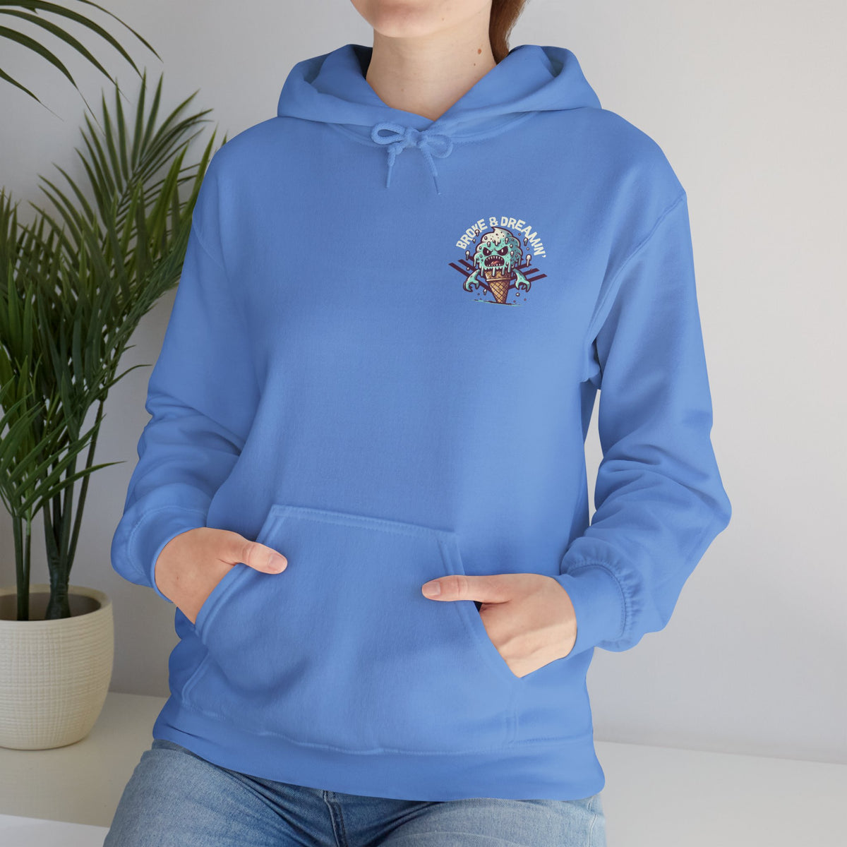 "Frost Bite" Unisex College Hoodie - Broke & Dreamin' Hoodies