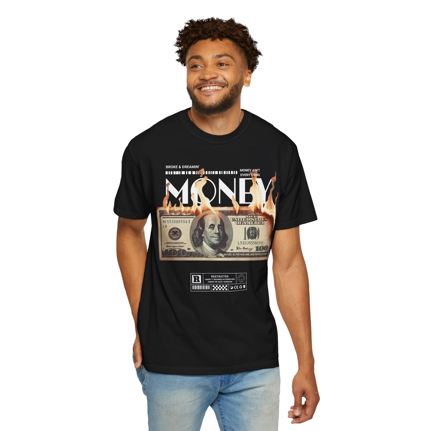 “Money” Unisex T-Shirt - Broke & Dreamin' T-Shirts