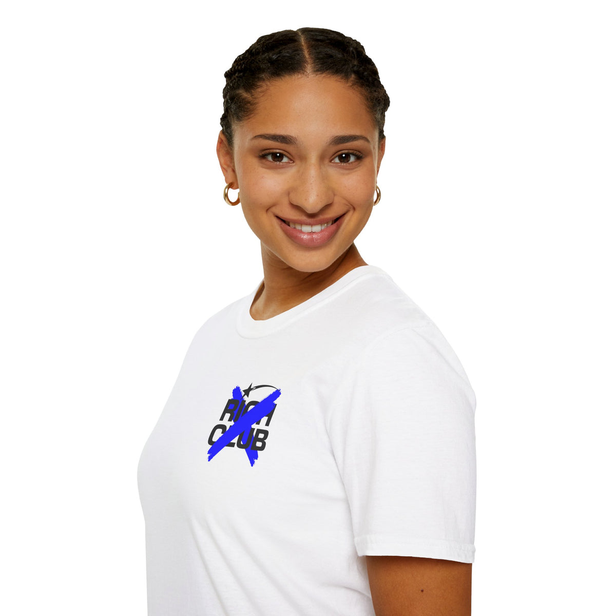 "Rich Club" Blue Logo Unisex T-Shirt - Broke & Dreamin' T-Shirts