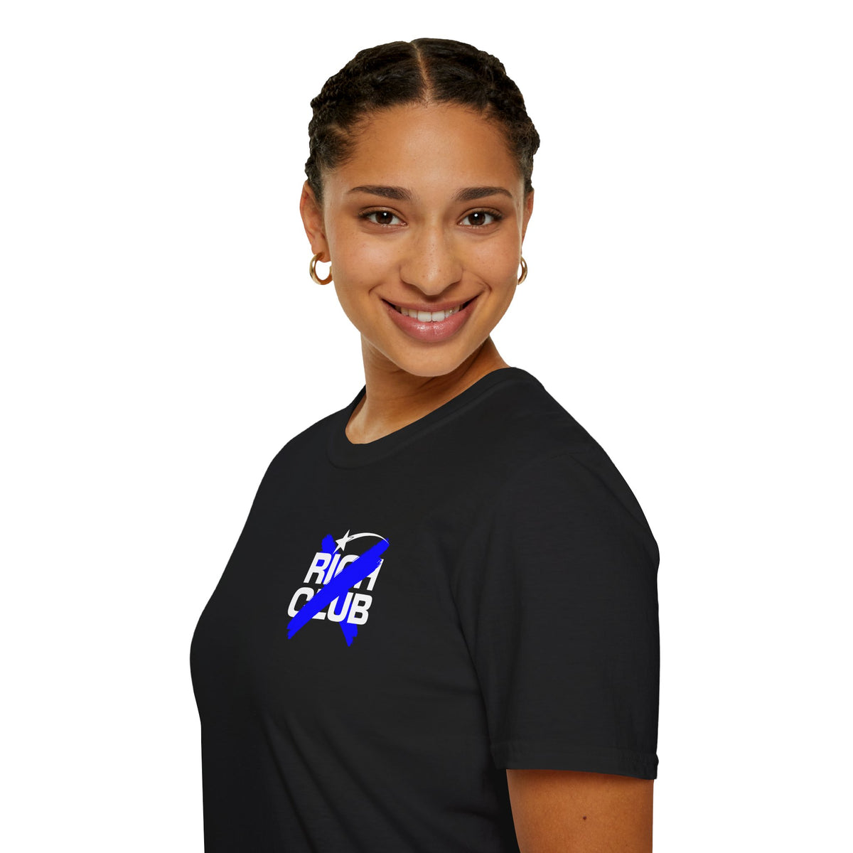 "Rich Club" Blue Logo Unisex T-Shirt - Broke & Dreamin' T-Shirts