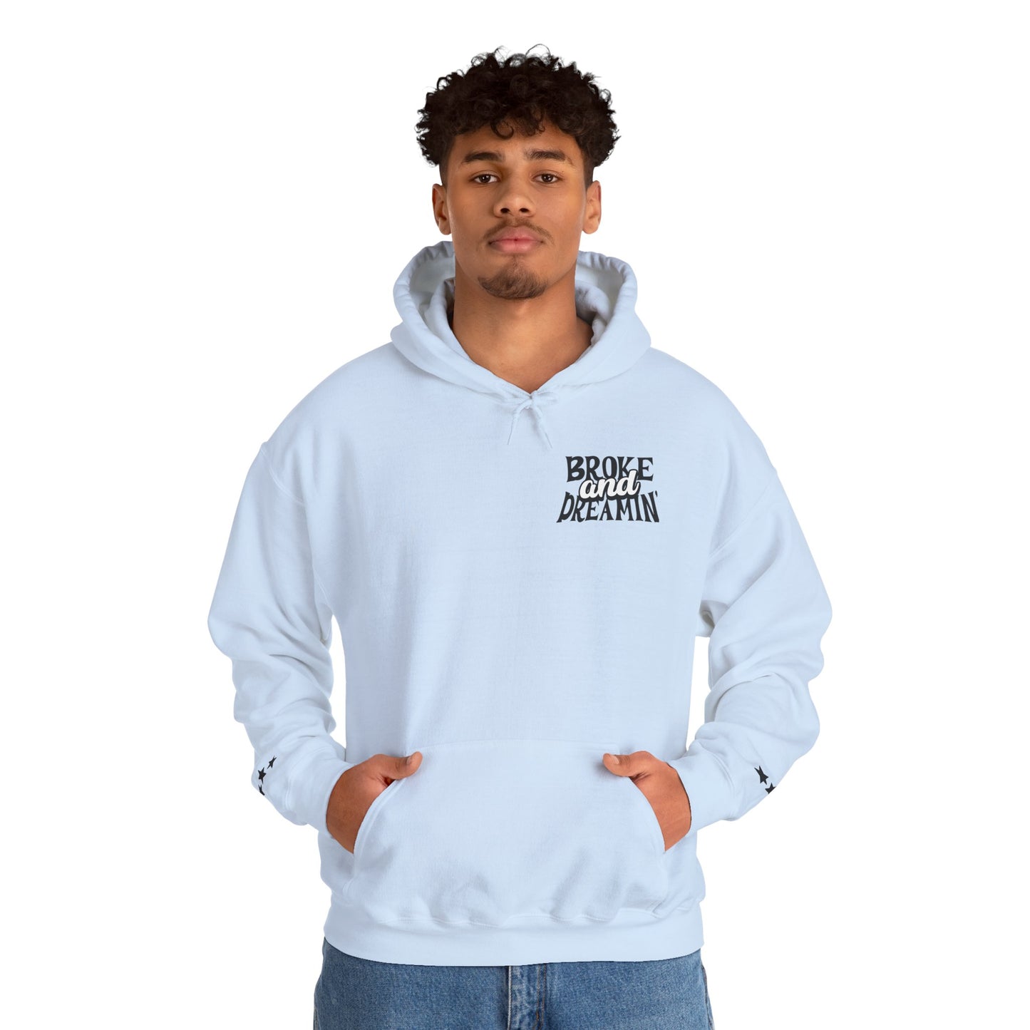"Jesus x 618AMG" Unisex College Hoodie - Broke & Dreamin' Hoodies