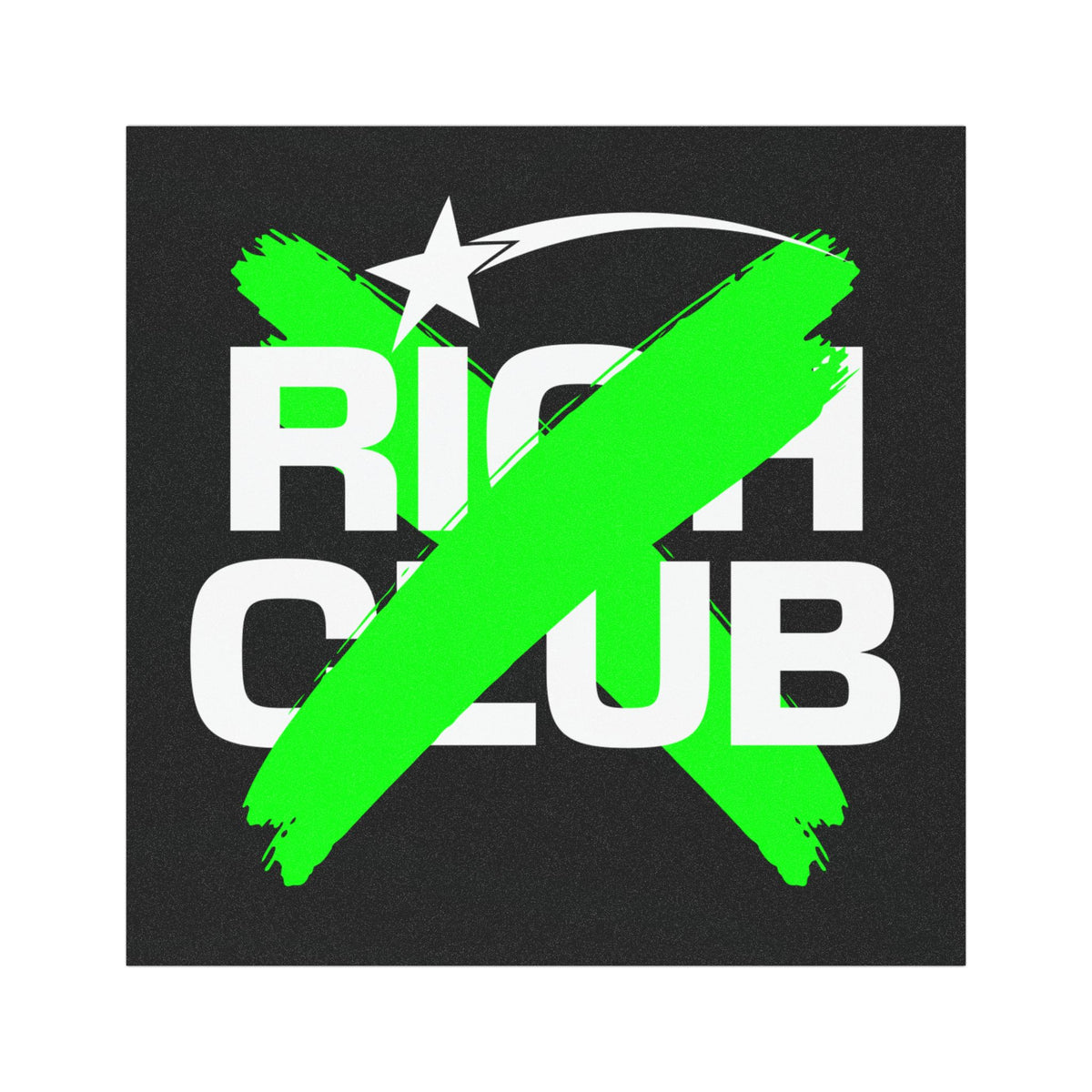 "Rich Club” Green Logo Car Magnet - Broke & Dreamin' Magnets