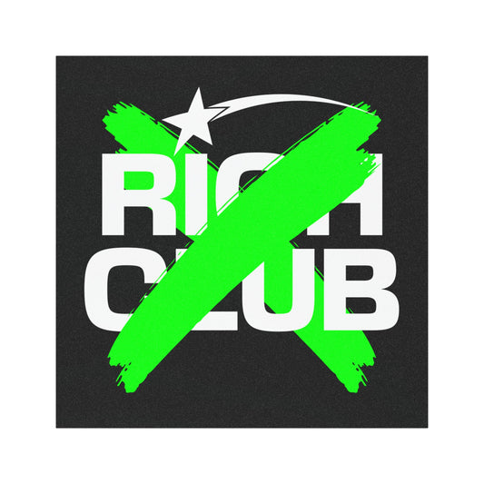 "Rich Club” Green Logo Car Magnet - Broke & Dreamin' Magnets