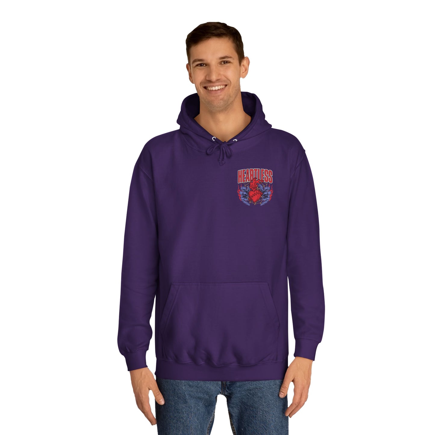 "Heartless" Unisex College Hoodie - Broke & Dreamin' Hoodies