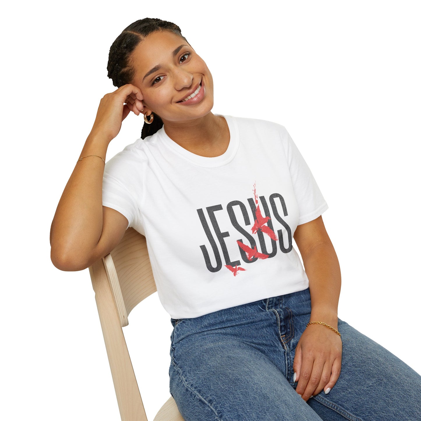 "Jesus Red Logo” Unisex T-Shirt - Broke & Dreamin' T-Shirts