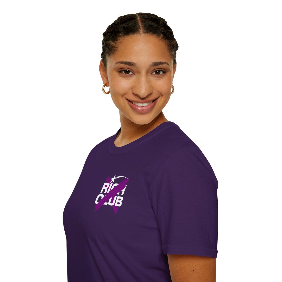 "Rich Club" Purple Logo Unisex T-Shirt - Broke & Dreamin' T-Shirts