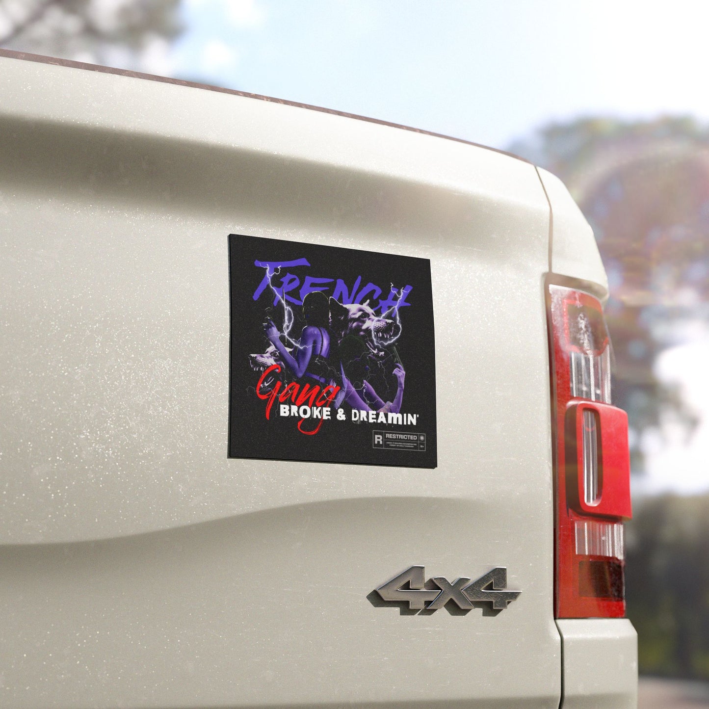 “Trench Gang” Car Magnet - Broke & Dreamin' Magnets