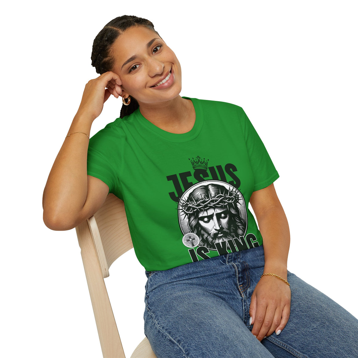 "Jesus Is King” Unisex T-Shirt - Broke & Dreamin' T-Shirts
