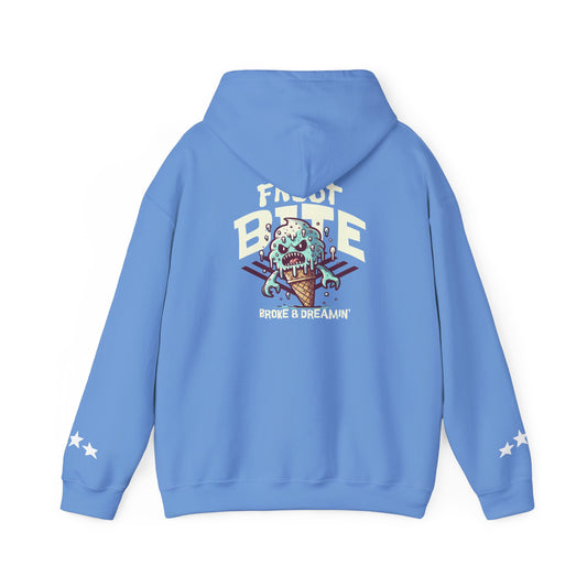 "Frost Bite" Unisex College Hoodie - Broke & Dreamin' Hoodies