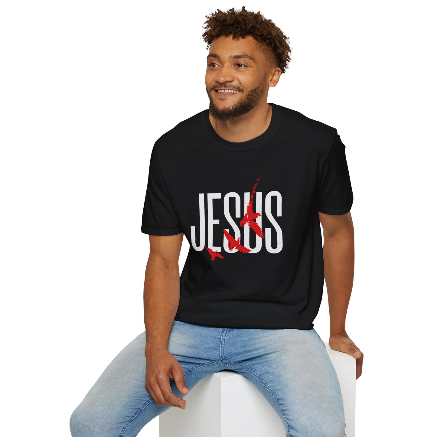 "Jesus Red Logo” Unisex T-Shirt - Broke & Dreamin' T-Shirts