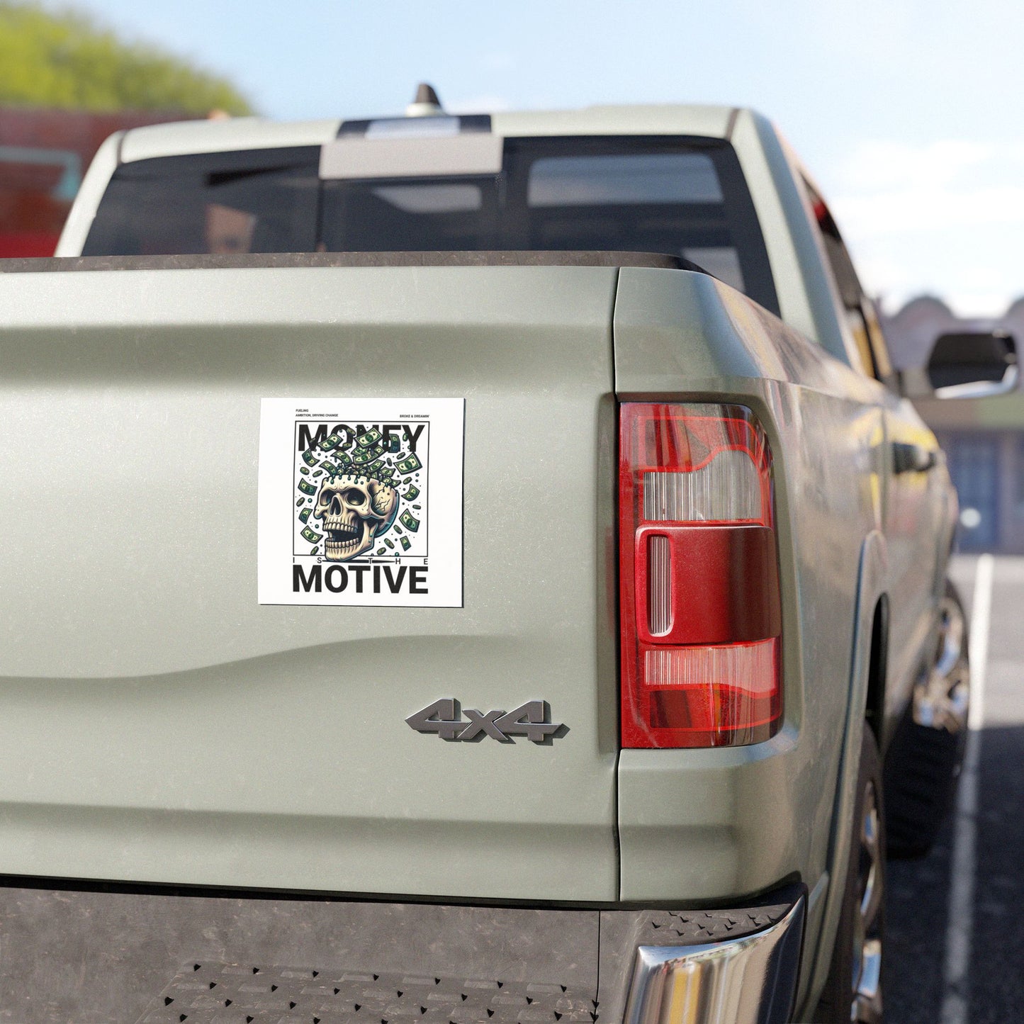 "Money Motive” Car Magnet - Broke & Dreamin' Magnets