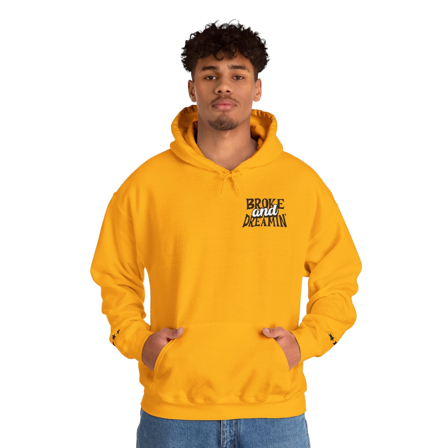 "Jesus x 618AMG" Unisex College Hoodie - Broke & Dreamin' Hoodies