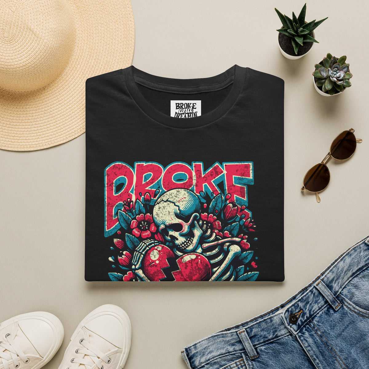 "Love” Unisex T-Shirt - Broke & Dreamin' T-Shirts