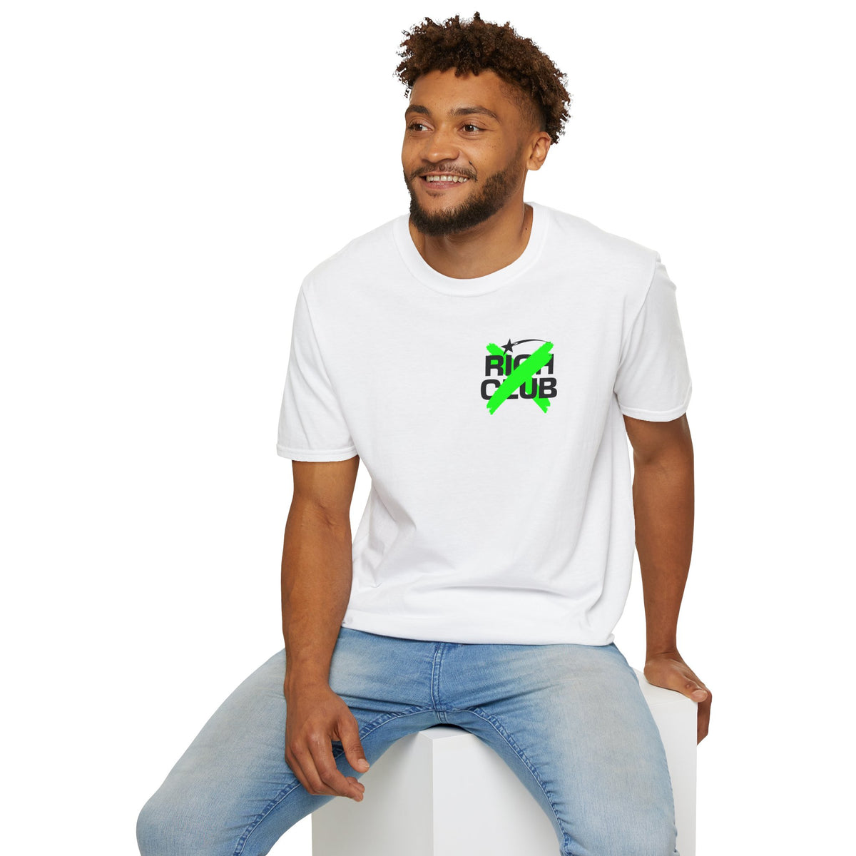 "Rich Club" Green Logo Unisex T-Shirt - Broke & Dreamin' T-Shirts