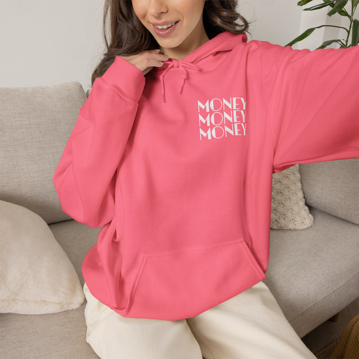 "Money Ain't Everything" Unisex College Hoodie - Broke & Dreamin' Hoodies