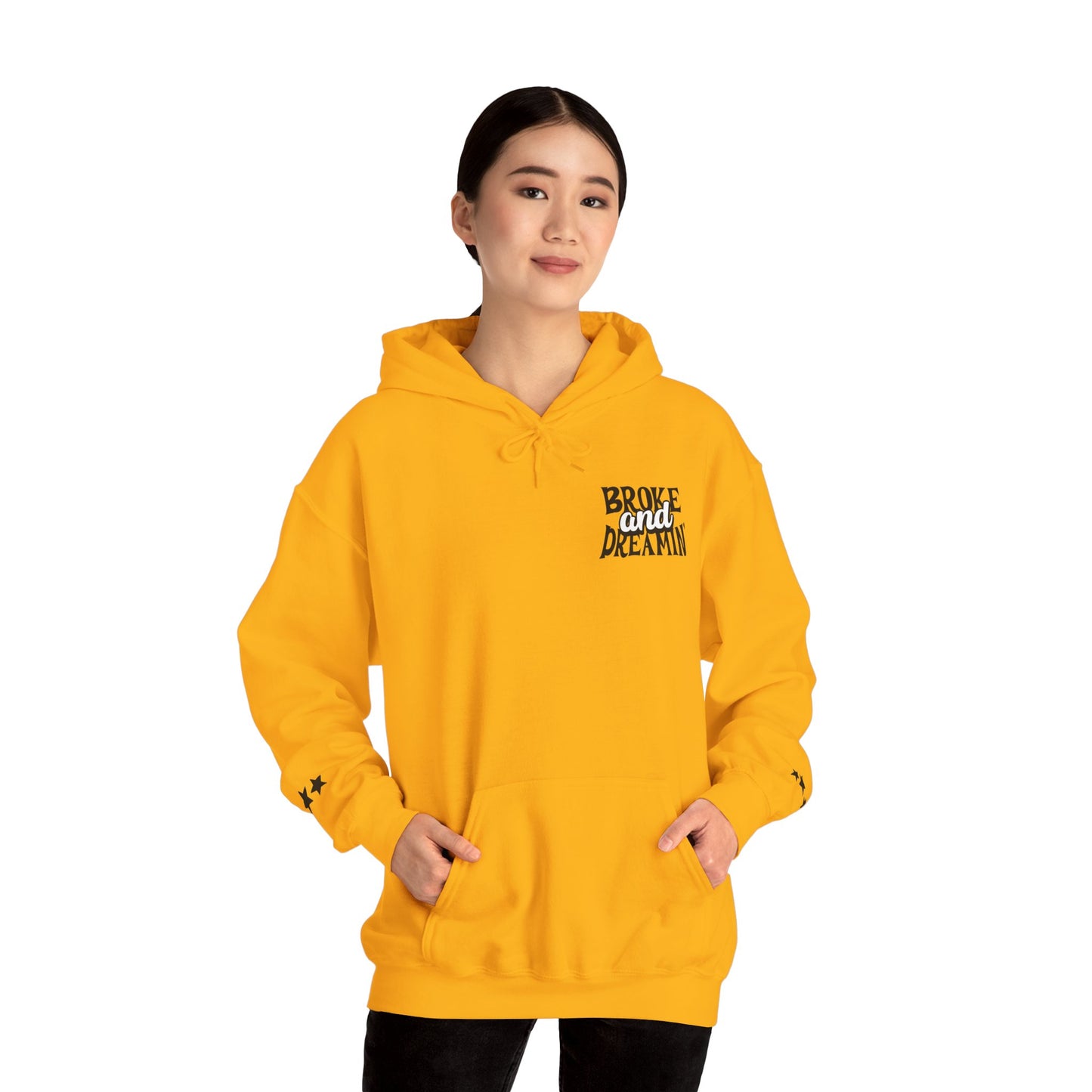 "618AMG x TGM" Unisex College Hoodie - Broke & Dreamin' Hoodies