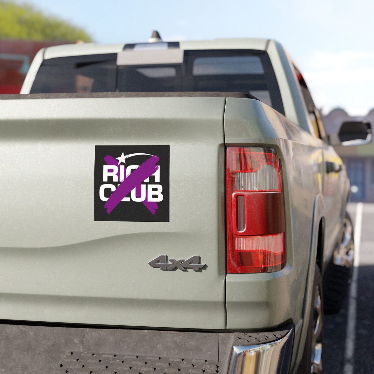 "Rich Club” Purple Logo Car Magnet - Broke & Dreamin' Magnets