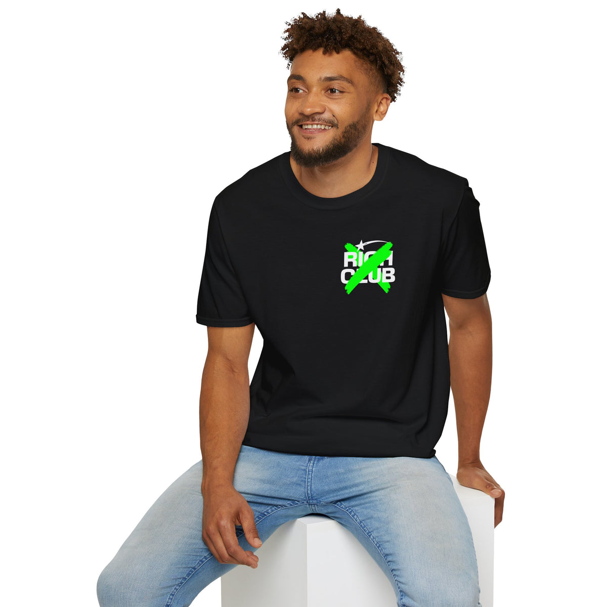 "Rich Club" Green Logo Unisex T-Shirt - Broke & Dreamin' T-Shirts