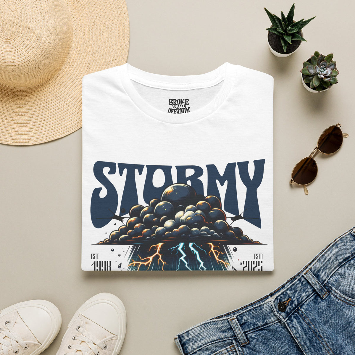 “Stormy” Unisex T-Shirt - Broke & Dreamin' T-Shirts