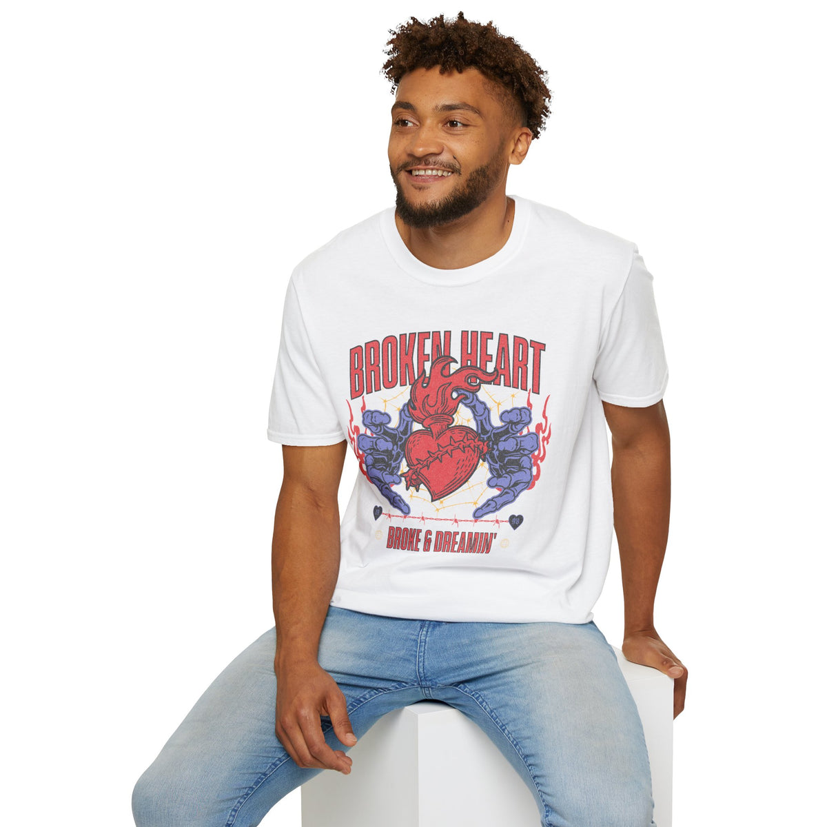 “Broken Heart” Unisex T-Shirt - Broke & Dreamin' T-Shirts
