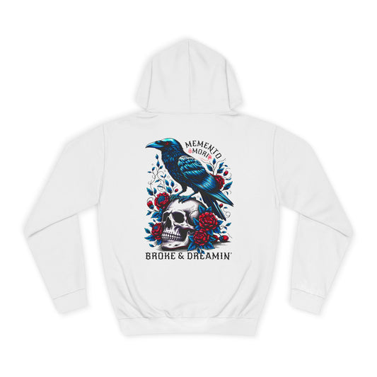 "Memento Mori" Unisex College Hoodie - Broke & Dreamin' Hoodies