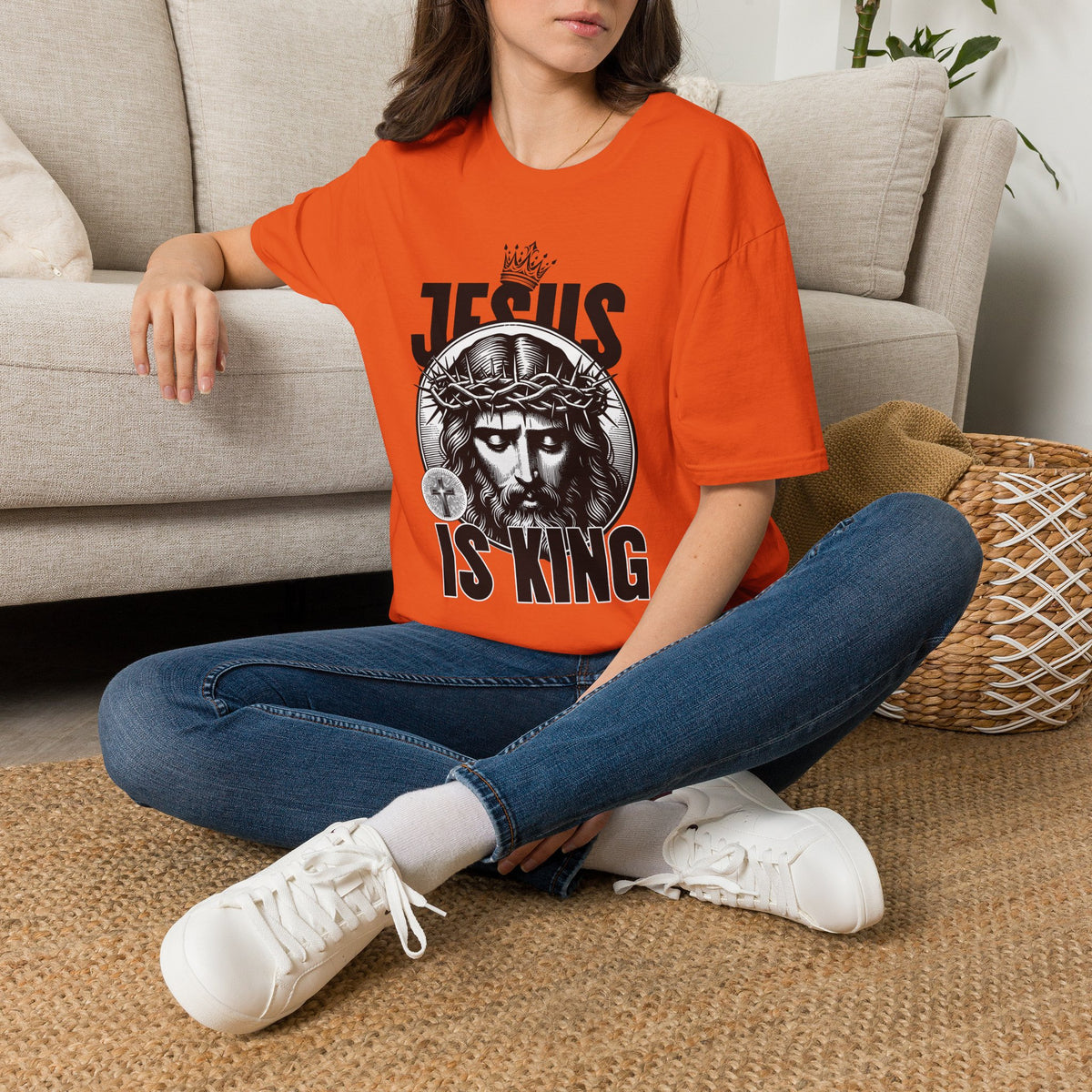 "Jesus Is King” Unisex T-Shirt - Broke & Dreamin' T-Shirts