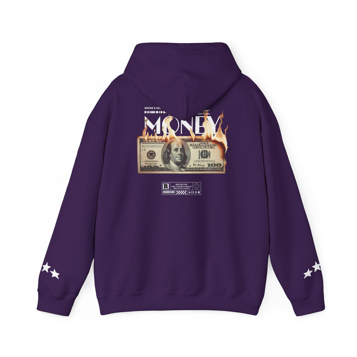 "Money Ain't Everything" Unisex College Hoodie - Broke & Dreamin' Hoodies