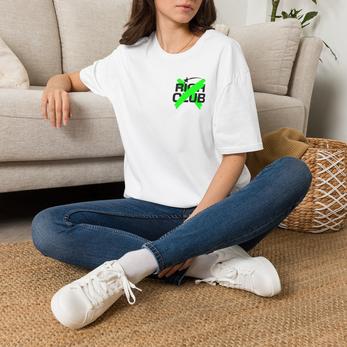 "Rich Club" Green Logo Unisex T-Shirt - Broke & Dreamin' T-Shirts